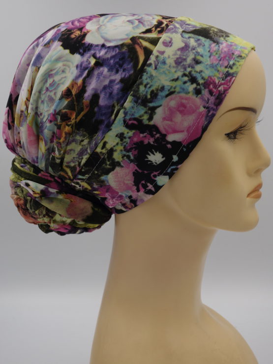 Kolorowy turban w kwiaty