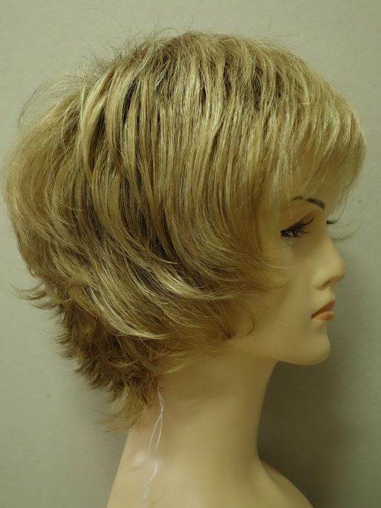 Krótka peruka blond z refleksami