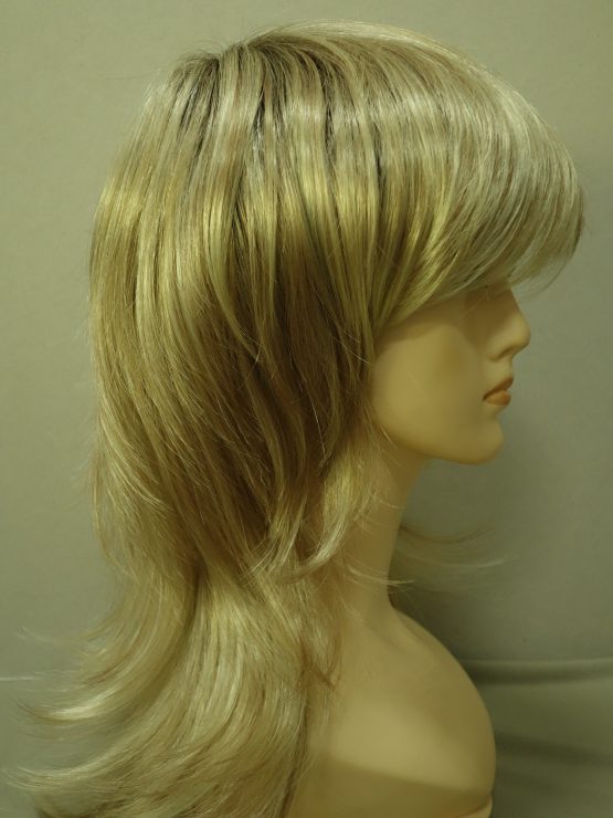 Długa peruka blond z refleksami