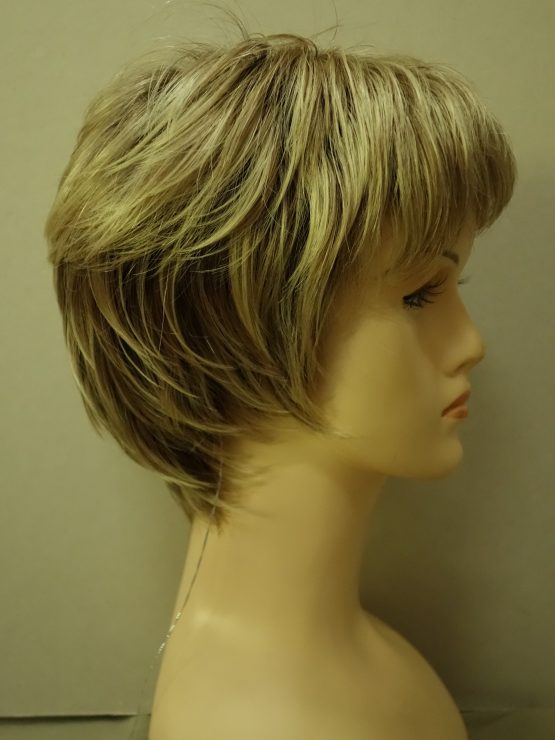 Krótka peruka blond na ciemniejszej podstawie