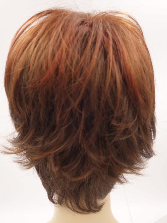 Krótka peruka ruda pocieniowana