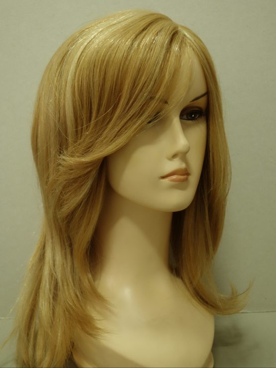 Długa naturalna peruka w kolorze blond
