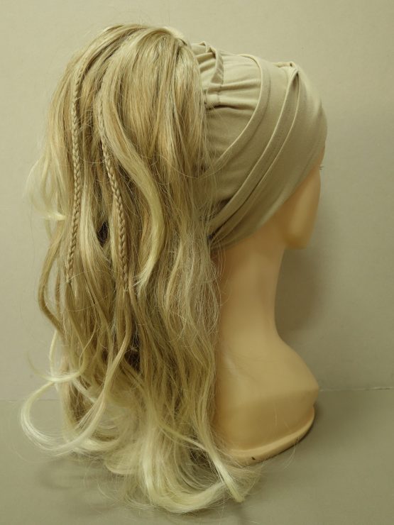 Włosy na opasce - delikatnie falowane blond