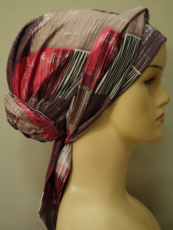 Kolorowy turban we wzory