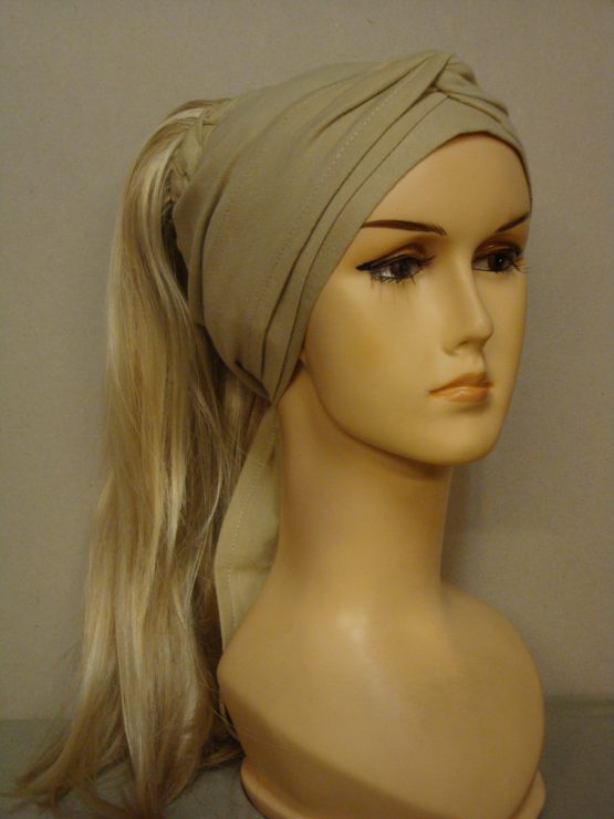 Włosy na opasce - długi ogon blond
