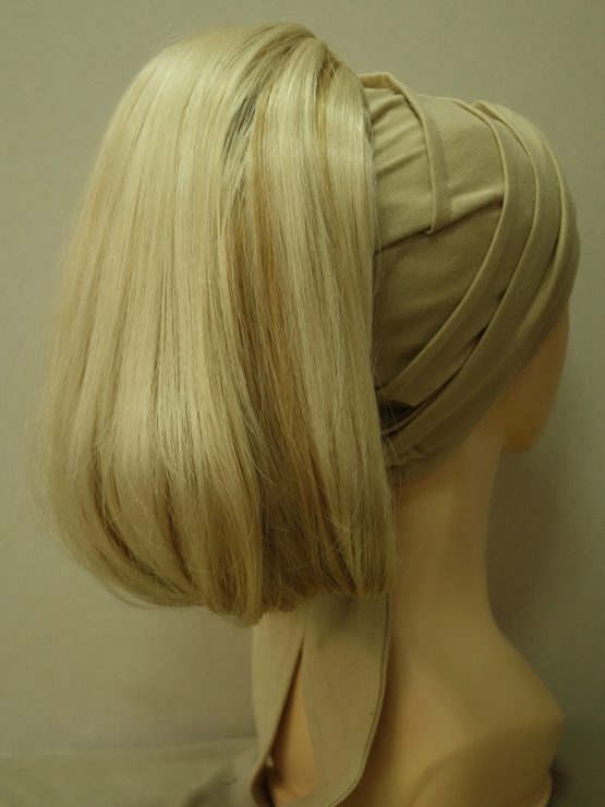 Włosy na opasce - półdługie jasny blond z refleksami