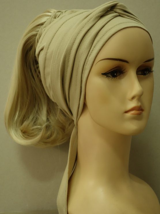 Włosy na opasce - półdługie jasny blond z refleksami