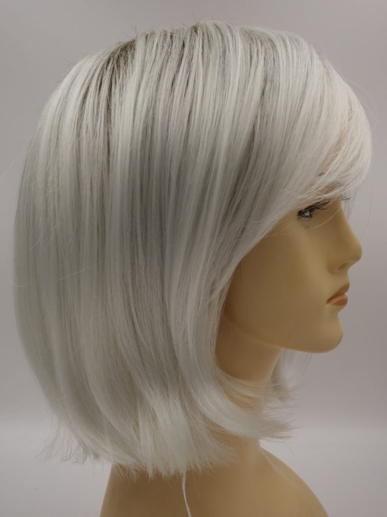 Krótka peruka biały blond na ciemniejszej podstawie