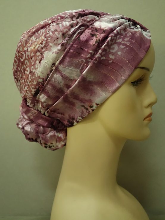 Kolorowy drapowany turban w maziaje