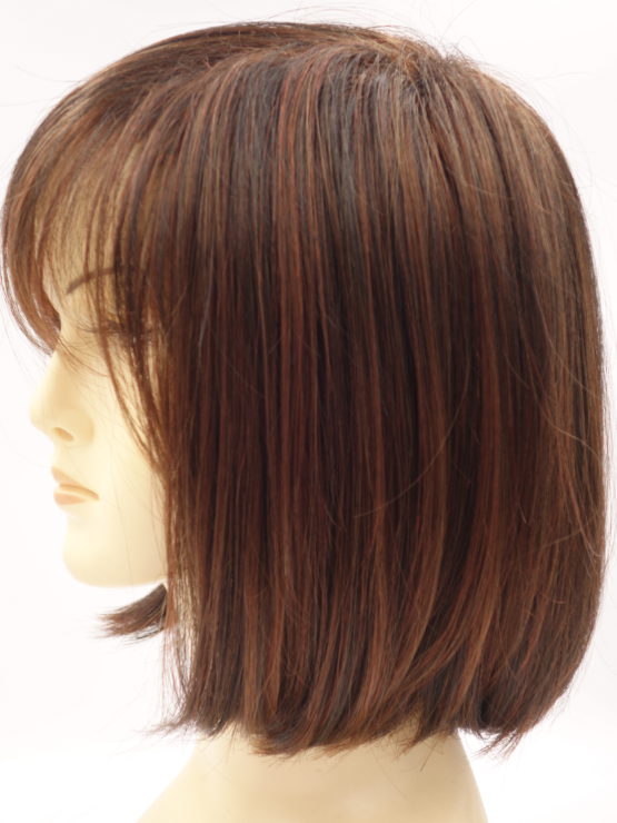 Krótka peruka ruda z refleksami