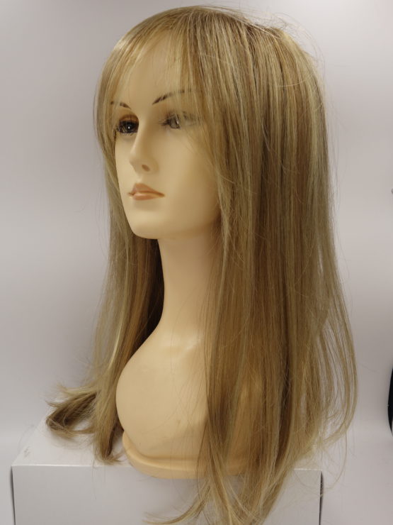 Długa peruka złoty blond z refleksami